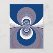 Half blauw briefkaart (Voorkant)