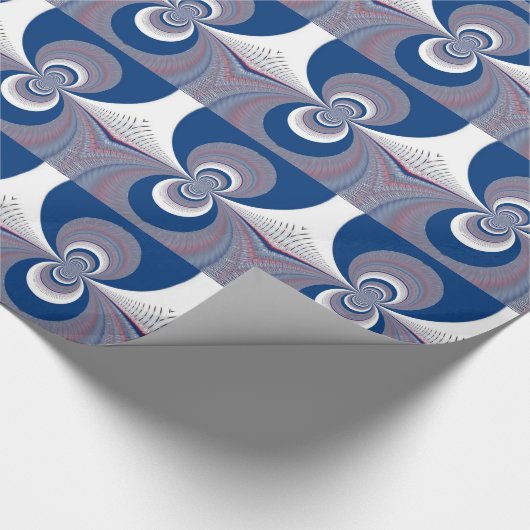 Half blauw cadeaupapier (Hoek)