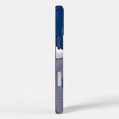 Half blauw Case-Mate iPhone case (Achterkant / Rechts)