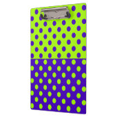 Half blauw en groene polka stippen klembord (Links)