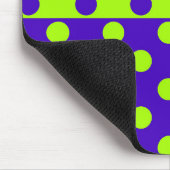 Half Blauw en Groene Stippen Muismat (Hoek)