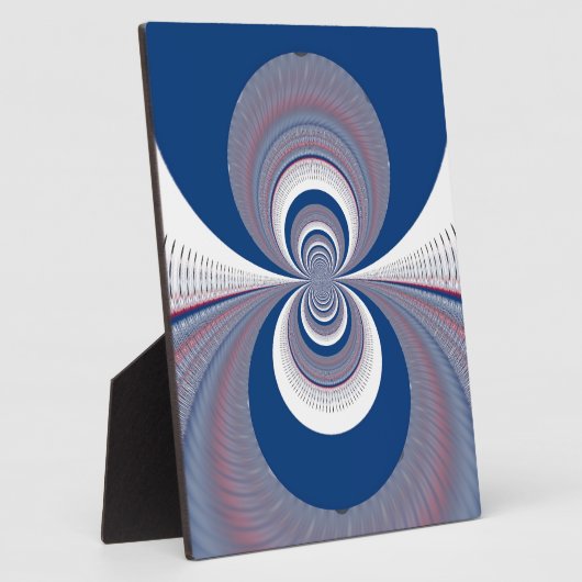 Half blauw fotoplaat (Zijkant)