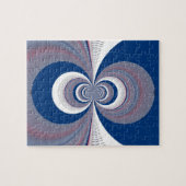 Half blauw legpuzzel (Horizontaal)