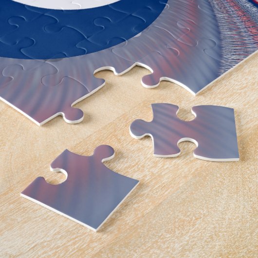 Half blauw legpuzzel (Zijkant)