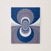 Half blauw legpuzzel (Verticaal)