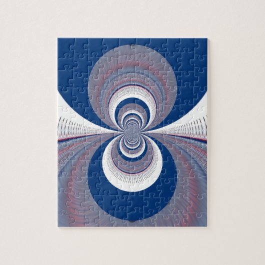 Half blauw legpuzzel (Verticaal)