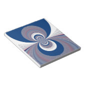 Half blauw notitieblok (Schuin)