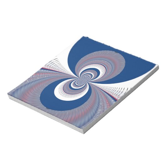 Half blauw notitieblok (Linkerzijde)