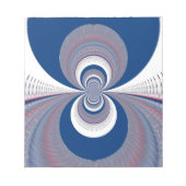 Half blauw notitieblok (Voorkant)