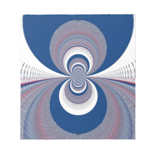 Half blauw notitieblok