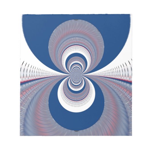 Half blauw notitieblok (Voorkant)