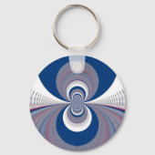 Half blauw sleutelhanger (Voorkant)