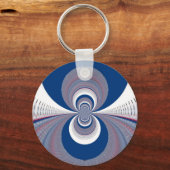Half blauw sleutelhanger (Voorkant)