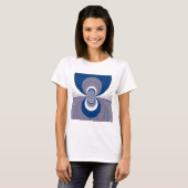 Half blauw t-shirt (Voorkant volledig)