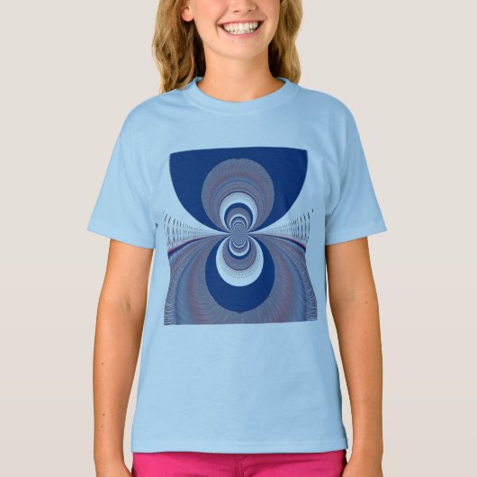 Half Blauw T-shirt (Voorkant)
