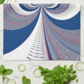 Half blauw theedoek (Gevouwen)