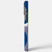 Half Blauwe Kaleidoscoop art print Case-Mate iPhone Case (Achterkant / Links)