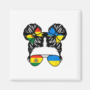 Half Boliviaanse Half Oekraïense Meisje Bolivia Ki Magneet
