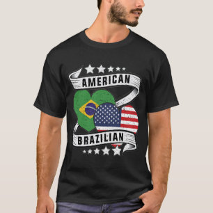 Half Braziliaans half Amerikaans T-shirt