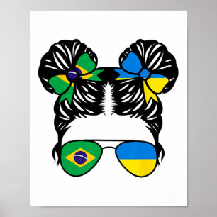 Half Braziliaans Half Oekraïens Meisje Brazilië Ki Poster
