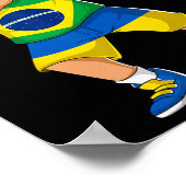 Half Braziliaanse half Oekraïense jongen kind Braz Poster (Hoek)