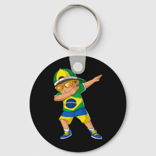 Half Braziliaanse half Oekraïense jongen kind Braz Sleutelhanger