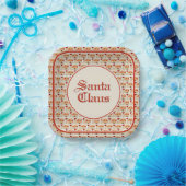 Half-Brick Patroon Van Geschilderde Sinterklaas Ge Papieren Bordje (Feest)