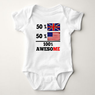 Half Brits halfAmerikaans Romper