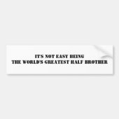 Half broeder bumpersticker (Voorkant)