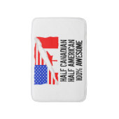 Half Canadees Half Amerikaans Geweldige Badmat (Voorkant Verticaal)