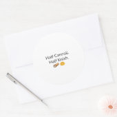 Half Cannoli. Half Knish Ronde Sticker (Envelop)