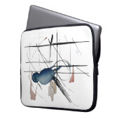 Half capsule 1 laptop sleeve (Voorkant Links)