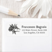 Half Cat and Half Dog with Personalized Name Etiket (Insitu)