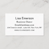 Half Century Half Circles Geel Sinaasappel Custom Visitekaartje (Achterkant)