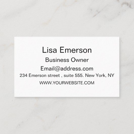 Half Century Half Circles Geel Sinaasappel Custom Visitekaartje (Achterkant)