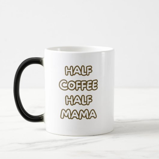 half coffee half mama magische mok (Links)