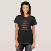Half Coffee Half Visser Groovy Coffee Visser T-shirt (Voorkant volledig)