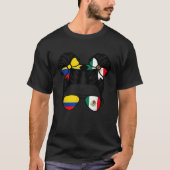 half colombiaans half mexicaans meisje colombia Ki T-shirt (Voorkant)
