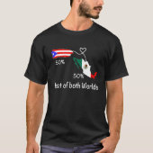 Half Colombiaanse Mexicaanse vlag: Mexico C T-shirt (Voorkant)