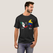 Half Colombiaanse Mexicaanse vlag: Mexico C T-shirt (Voorkant volledig)