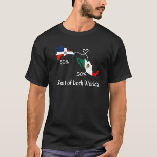 Half Colombiaanse Mexicaanse vlag: Mexico C T-shirt