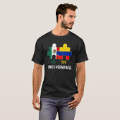 Half Colombian Half Mexican Flag Map DNA Mexico Co T-shirt (Voorkant volledig)