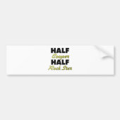 Half Cooper Half Rock Star Bumpersticker (Voorkant)