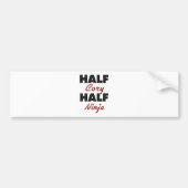 Half Cory Half Ninja Bumpersticker (Voorkant)