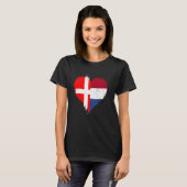 Half Deens Half Nederlands Een Denemarken Nederlan T-shirt (Voorkant volledig)