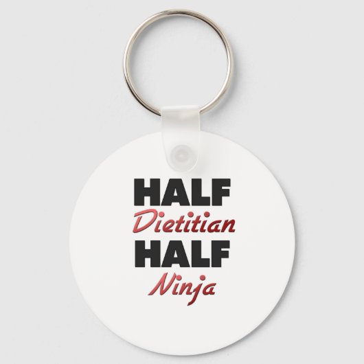 Half Dietitian Half Ninja Sleutelhanger (Voorkant)
