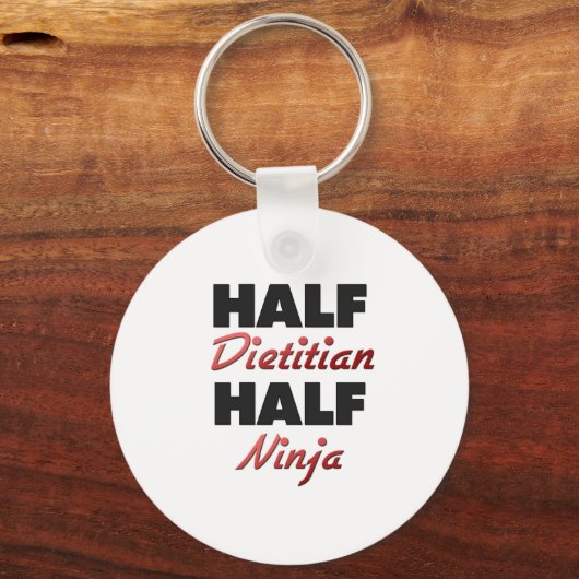 Half Dietitian Half Ninja Sleutelhanger (Voorkant)