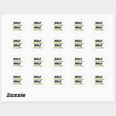 Half Dispatcher Half Rock Star Ronde Sticker (Vel)