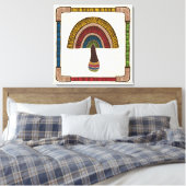 Half Dome Abstract Mushroom Canvas Afdruk (Insitu (Slaapkamer))