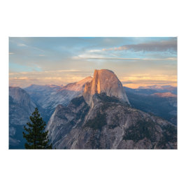 Half Dome bij Sunset Photograph Foto Afdruk